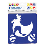 STENCIL CM.14X14 - SET 6 PZ. - PASQUA