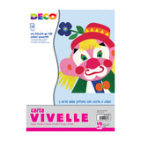 CARTA ADESIVA VIVELLE CM.23X33 - CONF. 10 FG.