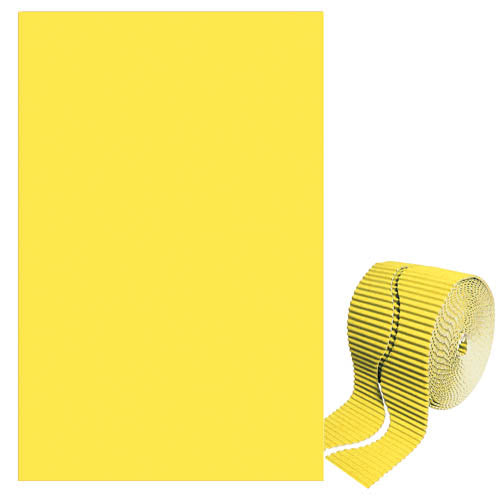 BORDO ONDULATO - ROT. H. MAX CM.6XMT.15 - GIALLO