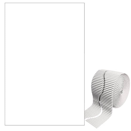 BORDO ONDULATO - ROT. H. MAX CM.6XMT.15 - BIANCO Immagine principale del prodotto