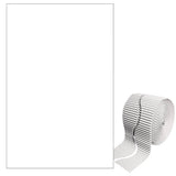 BORDO ONDULATO - ROT. H. MAX CM.6XMT.15 - BIANCO