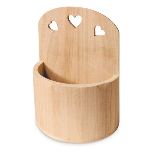 VASO IN LEGNO DA APPENDERE CM.17X15X25 Immagine principale del prodotto