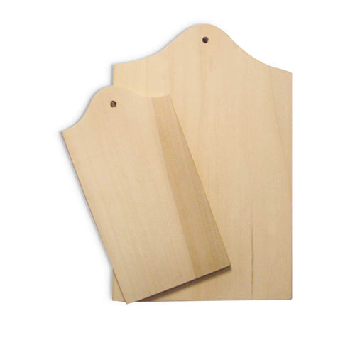 TAGLIERE IN LEGNO CM.22X12X0,9 - CONFEZIONE 4 PZ.
