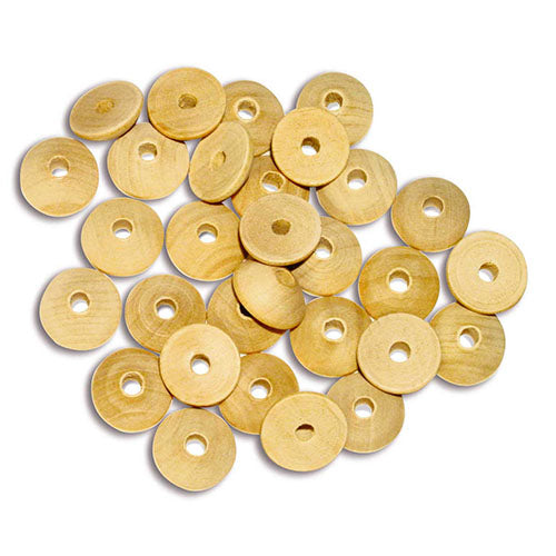 DISCHI FORATI LEGNO MM.6X15 - BUSTA 30 PEZZI