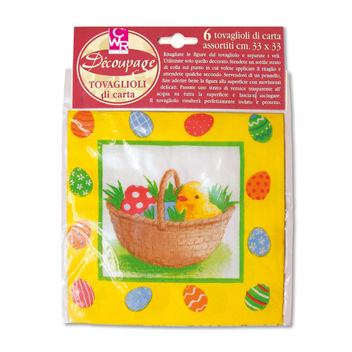 TOVAGLIOLI PASQUA - BUSTA 6 PZ. - ASSORTITI Immagine principale del prodotto