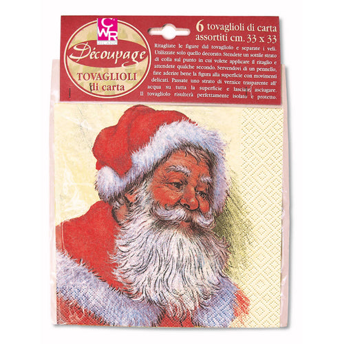 TOVAGLIOLI NATALE - BUSTA 6 PZ. - ASSORTITI Immagine principale del prodotto