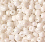 PERLE VETRO 6/0 - SCATOLINA GR.30 - BIANCO PERLA