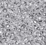 PERLE VETRO 6/0 - SCATOLINA GR. 30 - ARGENTO
