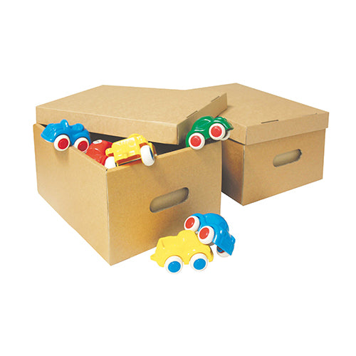 CASSETTA CONTENITORE IN CARTONE CM.35X25X17H CON COP.