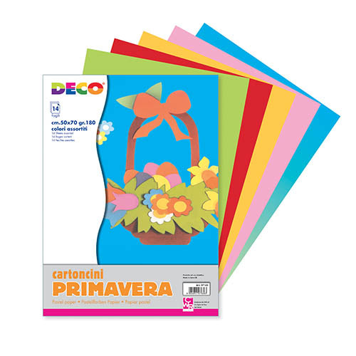 CART. PRIMAVERA GR.180 CM.50X70 - CONF. 14 FG.