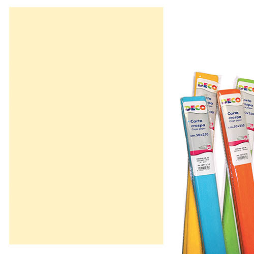 CARTA CRESPA GR.60 - ROTOLO CM.50X250 - GIALLO PAL