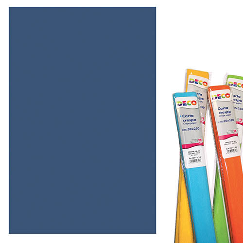 CARTA CRESPA GR.60 - ROTOLO CM.50X250 - BLU SCURO