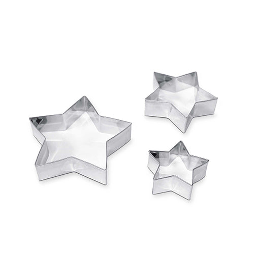 STAMPINI ACCIAIO - SET 3 PEZZI - STELLE