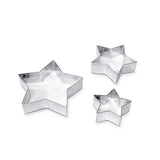 STAMPINI ACCIAIO - SET 3 PEZZI - STELLE