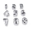 STAMPINI ACCIAIO - SET 9 PZ. - NUMERI