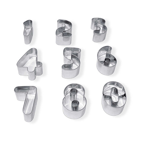STAMPINI ACCIAIO - SET 9 PZ. - NUMERI
