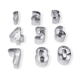STAMPINI ACCIAIO - SET 9 PZ. - NUMERI