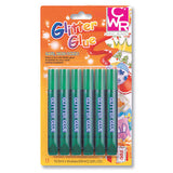 COLLA GLITTER - BLISTER 6 PENNE ML.10,5 - VERDE