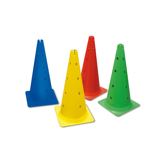 Cono Cm. 50 A 16 Fori Colori Assortiti - Confezione 8 Pezzi Immagine principale del prodotto