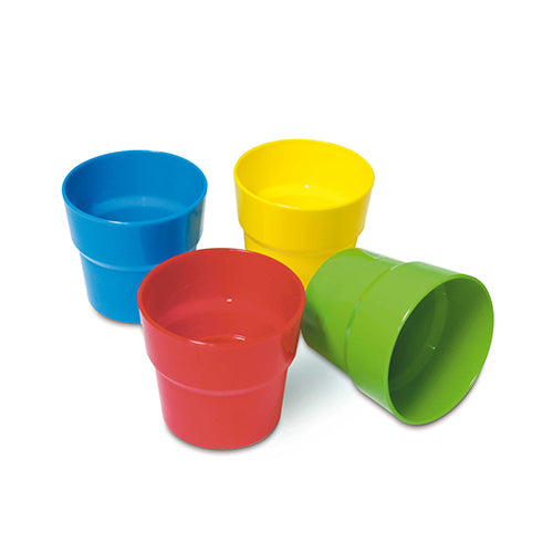 Bicchieri Antiurto Ml.250 - Confezione 4 Pezzi - Assortiti