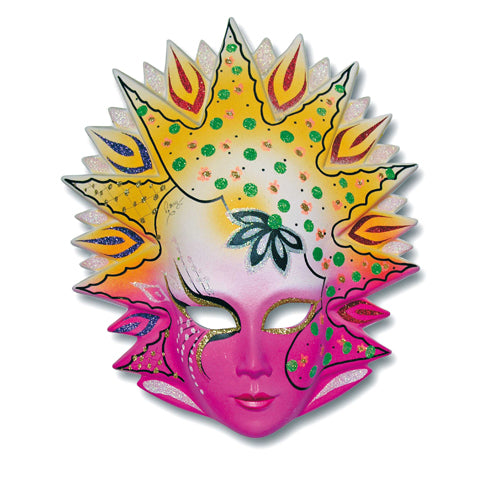 MASCHERA DA DECORARE CM.27X25 - SOLE