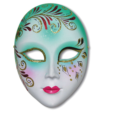 MASCHERA DA DECORARE CM.21X15 - COLOMBINA GRANDE Immagine principale del prodotto