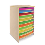 MOBILE CARTA CON 11 RIPIANI IN LEGNO