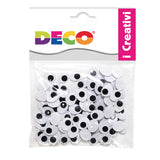 OCCHI MOBILI ADESIVI OVALI MM.7X9 - CONF.100 PEZZI