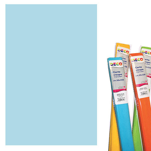 CARTA CRESPA GR. 60 AZZURRO TURCHESE Immagine secondaria del prodotto