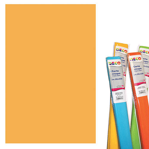 CARTA CRESPA GR. 60 ARANCIO BECCO D'OCA Immagine secondaria del prodotto