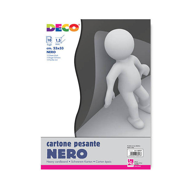 CARTONE PESANTE BLACK SPESS. 1,5 - CM.23X33 - CONF