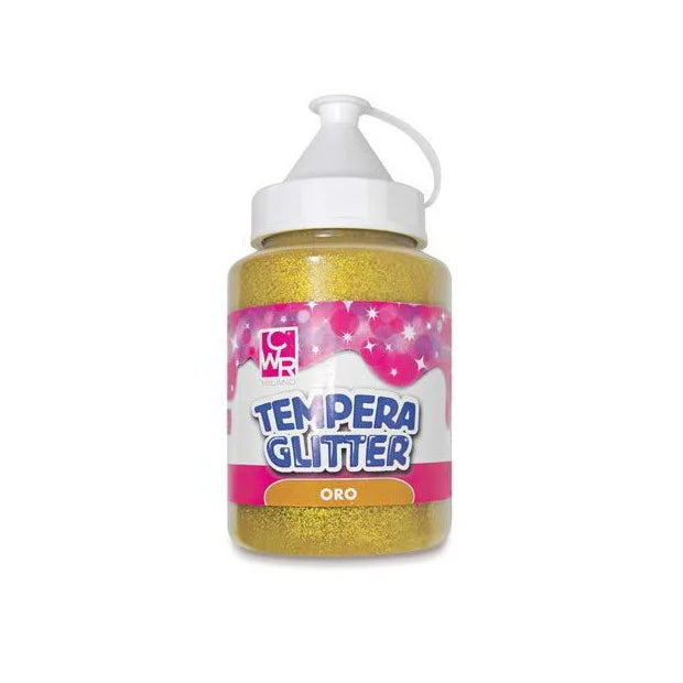 TEMPERA ALL'ACQUA GLITTER FLACONE 250 ML. ORO