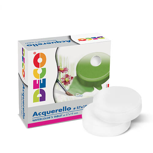 PASTIGLIA ACQUERELLO COLORE BIANCO Immagine principale del prodotto