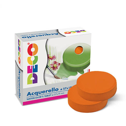 PASTIGLIA ACQUERELLO COLORE ARANCIONE Immagine principale del prodotto