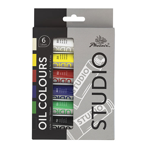 COLORI A OLIO - SCATOLA 6 TUBI ML.22 -COLORI ASSOR