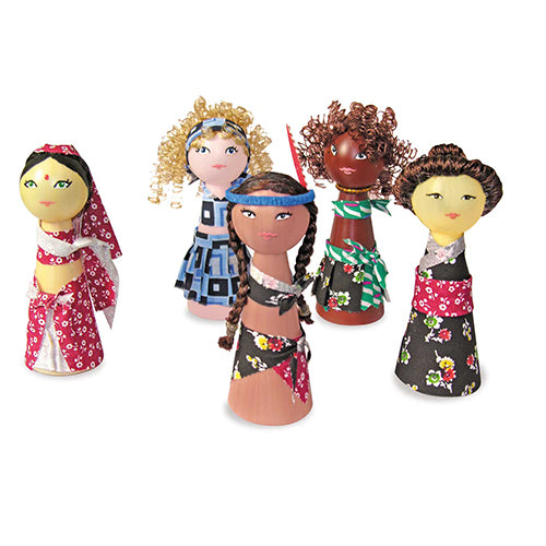 CORPI PER PUPAZZI ETNICI DIAM. CM.4 - CM.10,5 H -