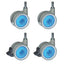 Ruote Diametro 60 - Set 4 Pezzi - 2 Con Freno E 2 Senza