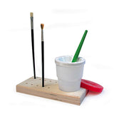 PORTAPENNELLI IN BETULLA - MM.210X100X24H + BICCHI