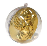 SFERA DIAM. CM.8 CON ANGELO METALLIZZATO - CONF.12