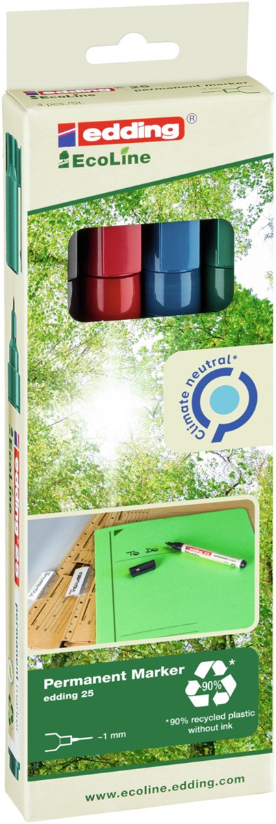 MARKER EDDING ECOLINE 4 COLORI Immagine secondaria del prodotto