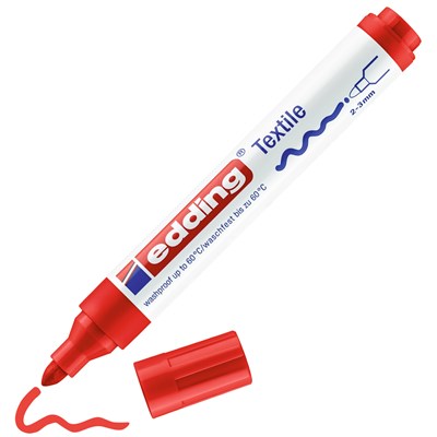 MARKER EDDING TEXTILE 4500 ROSSO