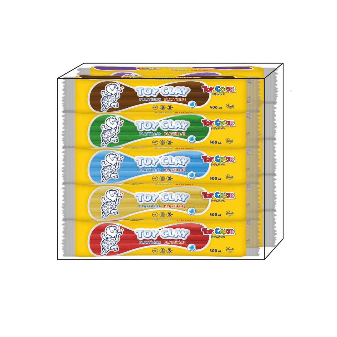 PLASTILINA TOYCOLOR 10 X 500 GR. COLORI ASS.