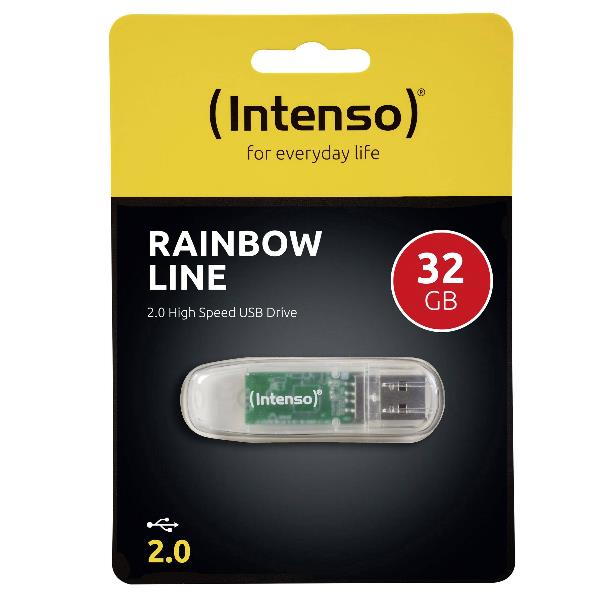 PEN DRIVE 32GB INTENSO RAINBOW LINE USB 2.0