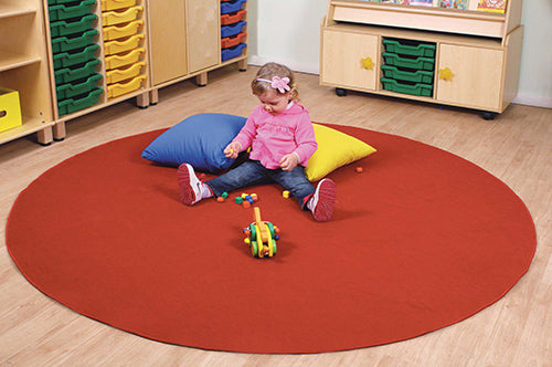 Nuvola - Tappeto Comfort Tondo Diametro Cm. 200 - Rosso