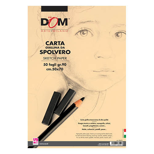 CARTA SPOLVERO GR. 90 - BLOCCO 50 FOGLI CM. 50X70