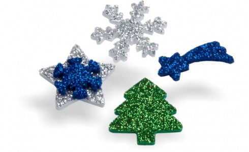 GOMMA CREPP GLITTER ADESIVA - BUSTA 10 FOGLI
