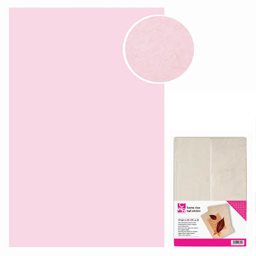 FOGLIO CARTA RISO GR.25 CM.70X100 - ROSA BABY - CO Immagine principale del prodotto