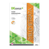 CARTA MILLIMETRATA - BLOCCO 10 FG. CM. 23X33