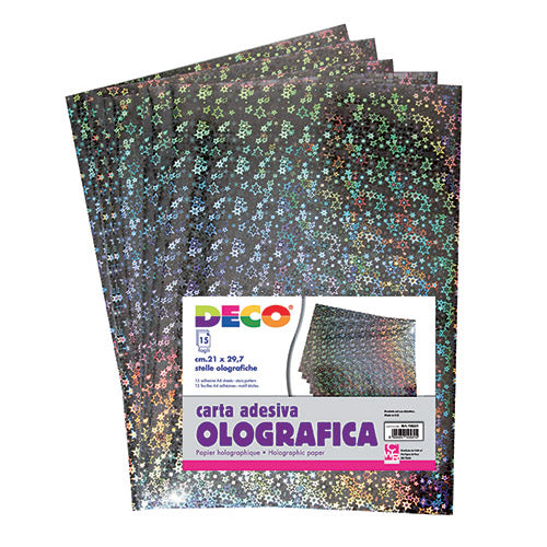 ADESIVO OLOGRAFICO - BUSTA 15 FOGLI Immagine principale del prodotto