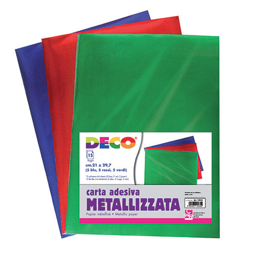ADESIVO METALLIZZATO - BUSTA 15 FOGLI